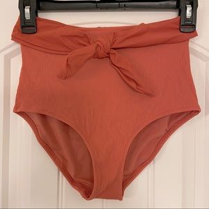 Aerie high waisted tie bikini bottoms